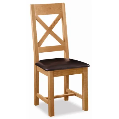 CROSS BAR CHAIR WITH PU SEAT