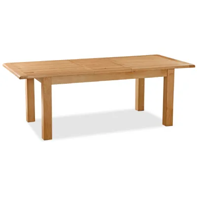 Natural Oak Butterfly Extending Dining Table 150 to 200cm