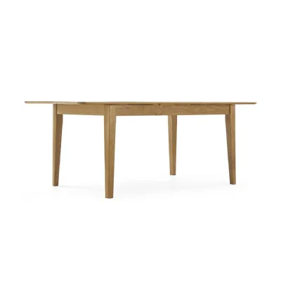 Lacquered Oak Large Extending Dining Table 120 to 160cm