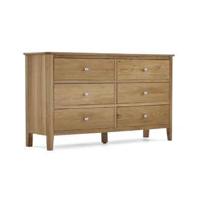 Lacquered Wood Large Chest of 6 Drawers