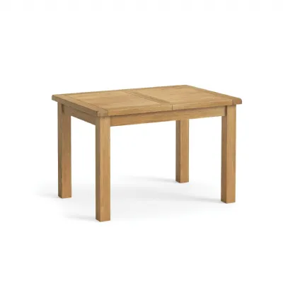 Oak Butterfly Top Large Extending Dining Table 120 to 165cm