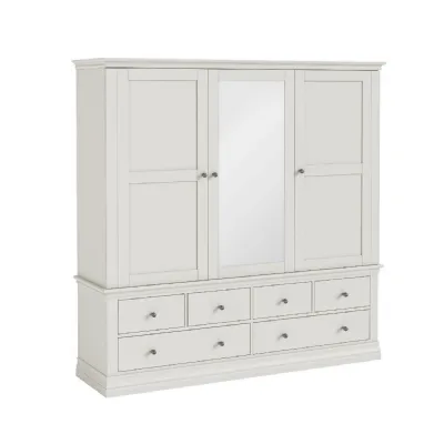 Triple Wardrobe 6 Drawer Cotton