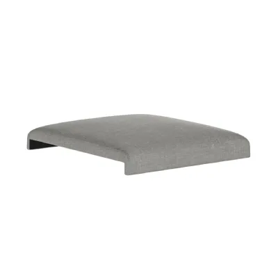 Grey Fabric Dining Bench Cushion