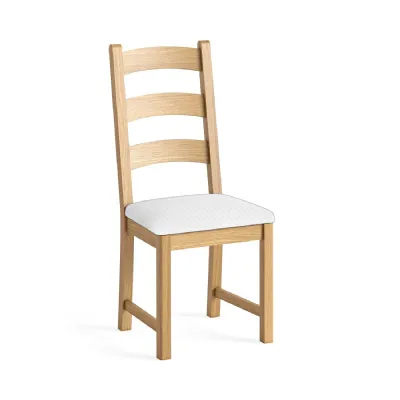 Country Chic Oak Ladder Back Dining Chair Frame ONLY