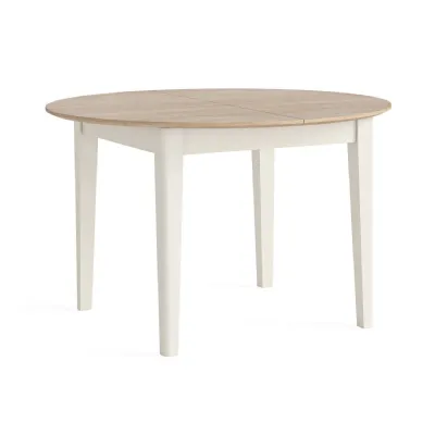 ROUND EXT. DINING TABLE 1200 1550 COCONUT MILK