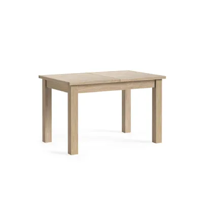 White Wash Oak Large Extending Dining Table 120 to 165cm