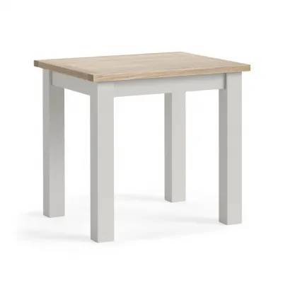 Light Grey Wood Square Bistro Table Oak Top