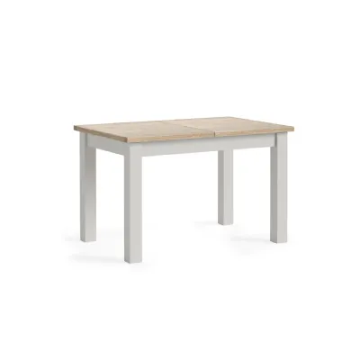 Light Grey Wood Large Extending Dining Table 120 to 165cm