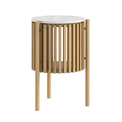 STORY SIDE TABLE WITH DOOR NATURAL