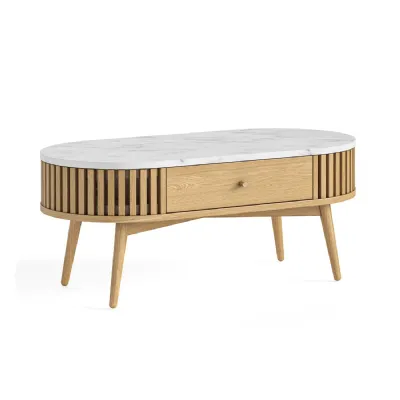 OVAL COFFEE TABLE NATURAL