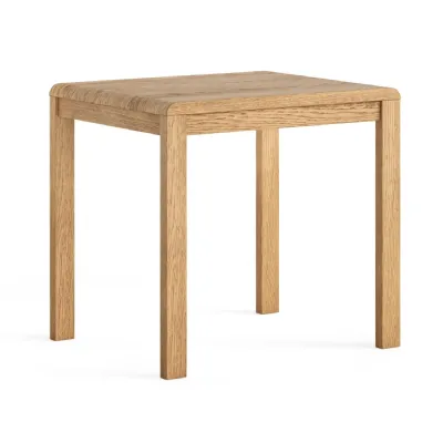 Natural Wood 80cm Small Bistro Dining Table