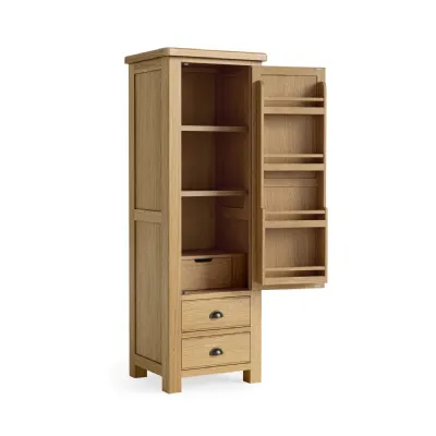 Country Chic Oak 1 Door 3 Drawer Single Ladder Unit