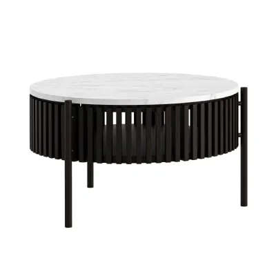 STORY COFFEE TABLE WITH DOOR BLACK