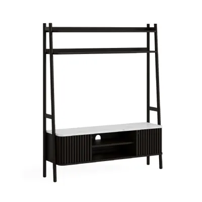 LADDER TV UNIT 1370 Cabinet BLACK