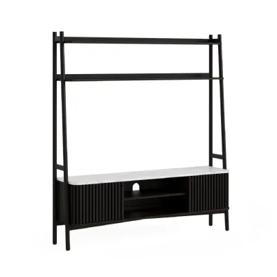 LADDER TV UNIT 1650 Cabinet BLACK