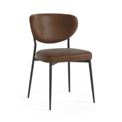 LOLA CHAIR Brown PU BROWN