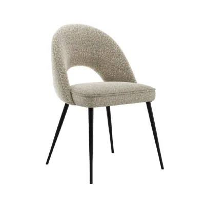 Quinn Chair Oatmeal Boucle BROWN
