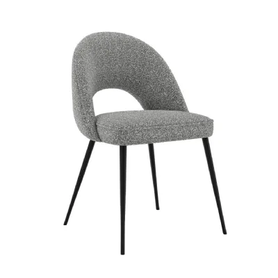 Quinn Chair Grey Boucle BROWN