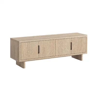 Light Oak 4 Drawer Large TV Media Entertainment Unit