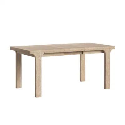 Sandblasted Oak Large Extendable Dining Table 135 to 175cm