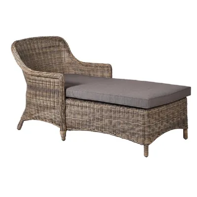 Woven Chaise With Cushion
