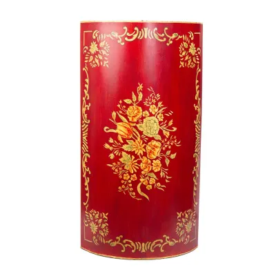 Red Floral Design Umbrella Stand