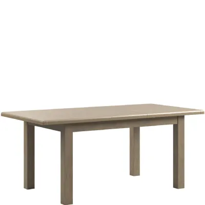 Farmhouse Solid Oak Rectangular 1 Leaf 6 to 8 Seater Extending Dining Table