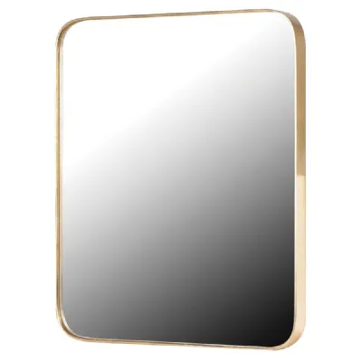 Gold Frame Rectangle Mirror