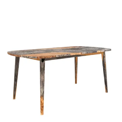 Modern Sheesham Wood 1.75M Large 6 Seater Dining Table