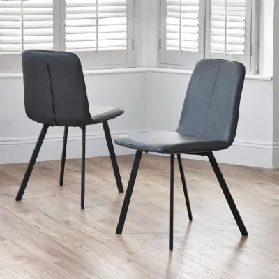 Set Of 2 Goya Chairs Antique Black