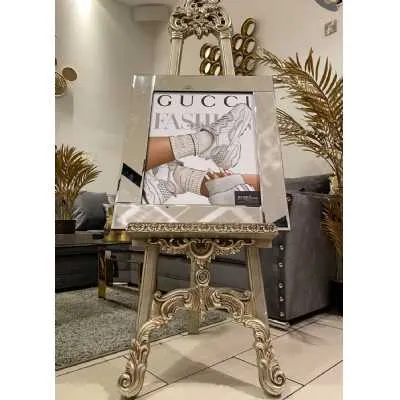 Gucci Trainers White Wall Art Mirror Frame