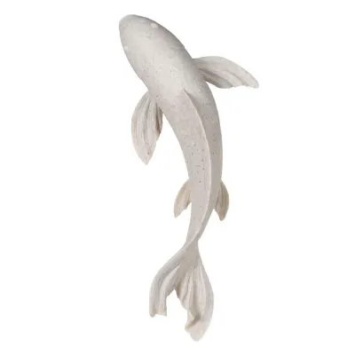 White Koi Fish Wall Art