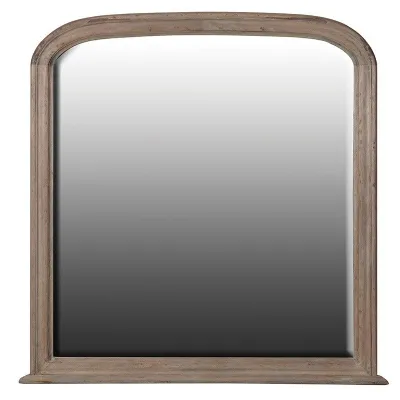 Reclaimed Arched Top Over Mantel Mirror