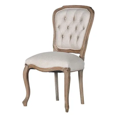Reclaimed Pine Buttoned Dining Chair
