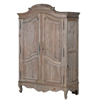 Old Reclaimed Pine 2 Door Wardrobe