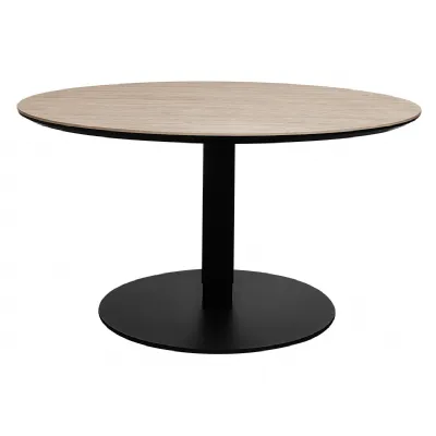 Beige Stone Gas Lift Round Adjustable Coffee Bistro Table