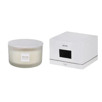 Sences White Alang Alang Lidded 4 Wick Candle