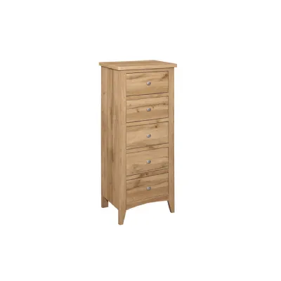 Hampstead 5 Drawer Tall Chest Oak