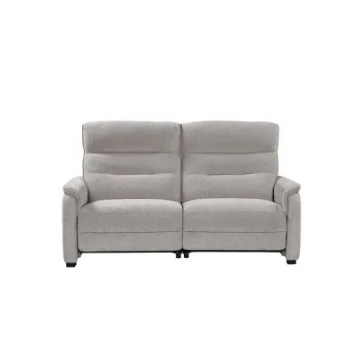 Natural Fabric Power Recliner 3 Seater Sofa