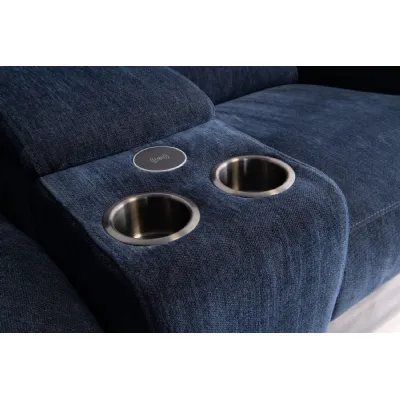 Blue Herringbone Premium Fabric Console Unit Only