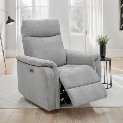 HAYWARD FABRIC ELECTRIC RECLINER LIGHTGREY
