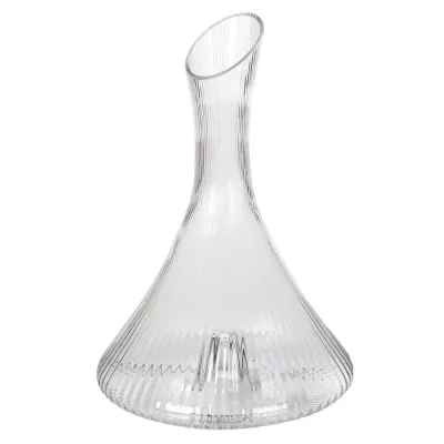 Clear Ribbed Carafe