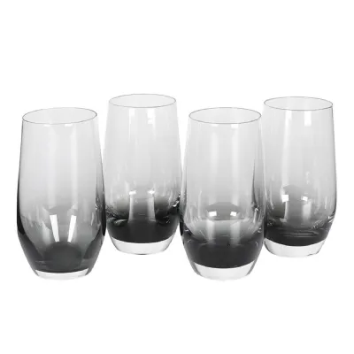 Set of 4 Smokey Hi ball Glasses