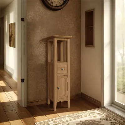 Newark Ash Assembled Tower Cabinet