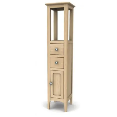 Solid Oak Storage Cabinet Open Top