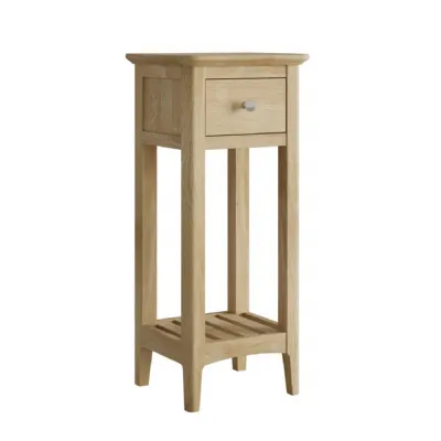 Solid Oak 1 Drawer Console Table