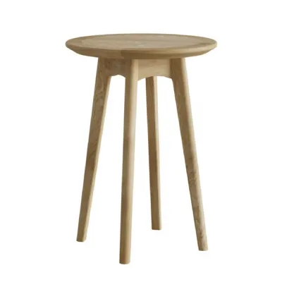 Solid Oak Round Wine Table