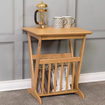 Hudson Ash Magazine Rack Table