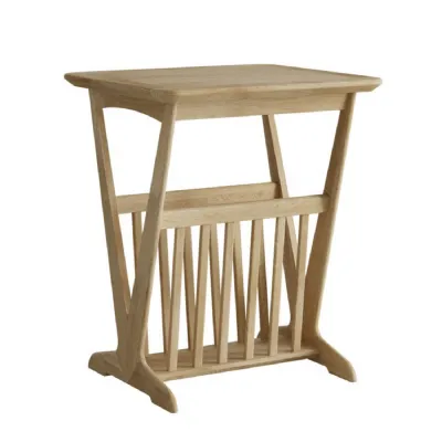 Solid Oak Magazine Rack