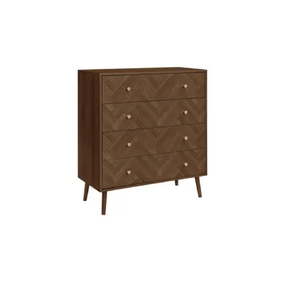 Herringford 4 Drawer Chest Walnut